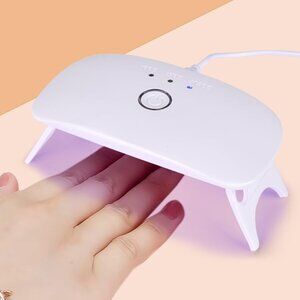 Portable White UV Nail Lamp